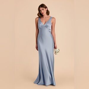 NWT Birdy Grey Dusty Blue Bridesmaid Dress- Veronica Matte
